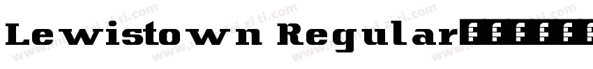 Lewistown Regular字体转换